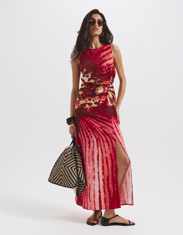 SABA - Cymbelle Rouched Midi Dress