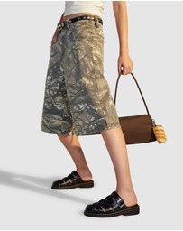 Rollie - Mule Fisherman Croc Flat