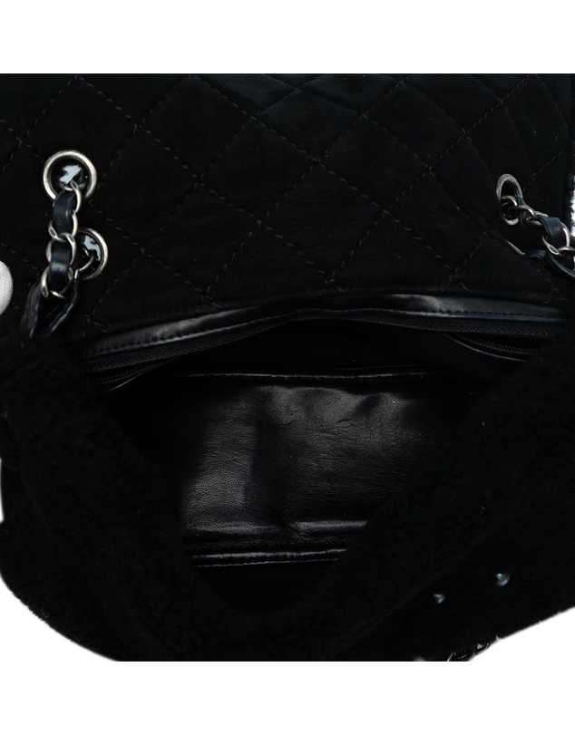 Pre-Loved by Azura Reborn - Pre-Loved Medium Shearling Pearl Studded Flap