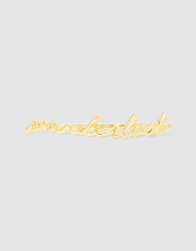 Wanderlust + Co - Wanderlust Gold Bangle