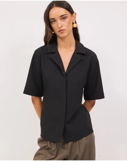 Calli - Kerr Tailored Tie Back Shirt