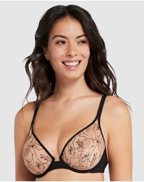Sans Complexe - Tamara Embroidered Tulle Wired Plunge Bra