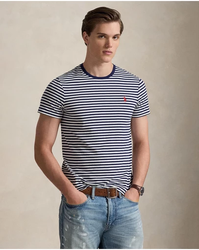 Polo Ralph Lauren - Custom Slim Fit Striped Jersey T-Shirt
