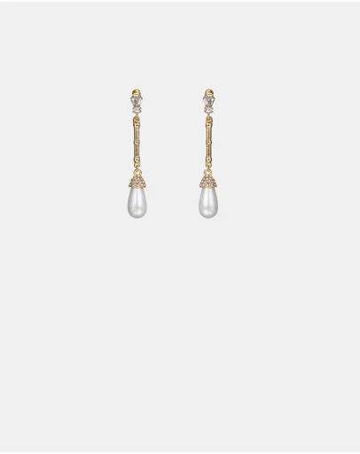 Kitte - Palais Earrings - Gold/Pearl