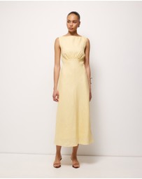 AERE - Amie Linen Midi Dress