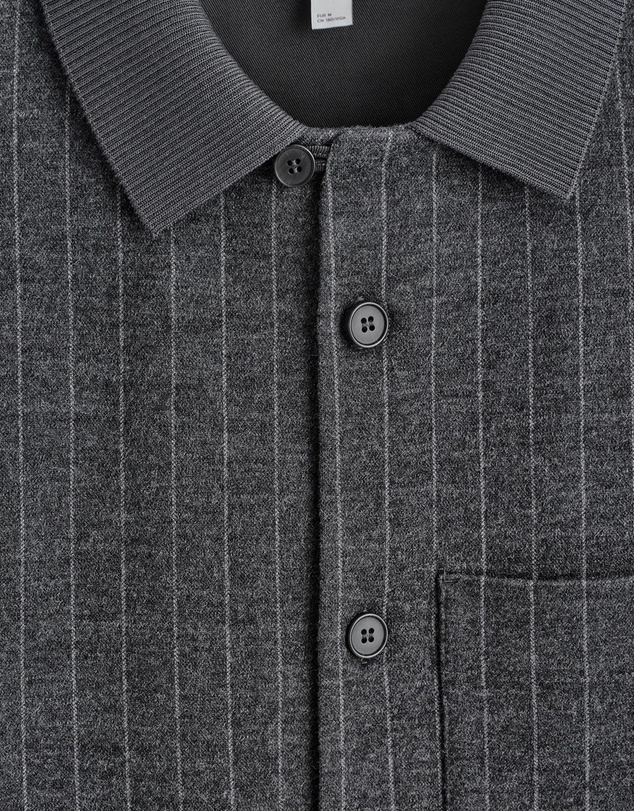 COS - Relaxed Pinstriped Wool-Blend Shirt