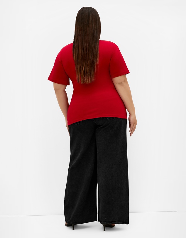 City Chic - Plus size Nylah Lace Pant - black