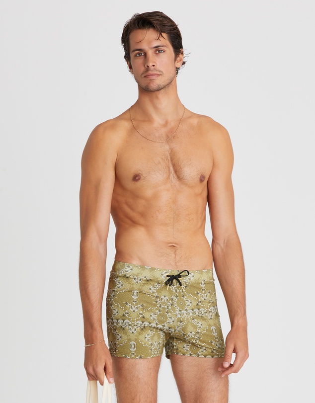 Aqua Blu Australia - Driftwood Lycra Swim Shorts