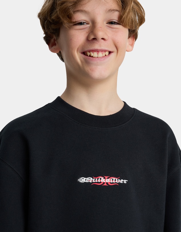 Quiksilver - Boys 8 to 16 Mercury Trident Crew Neck