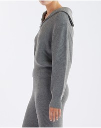 Amelius - Eline Knit Quarter Zip Polo