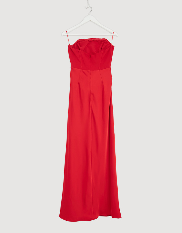 Revibe - Repaired CHANCERY Ayla Corset Drape Maxi Dress - AU 12