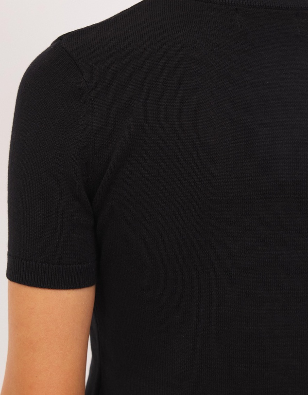Calli - Melton Fitted Knit Tee