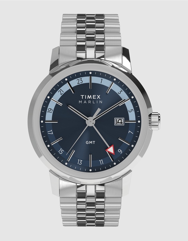 TIMEX - Marlin® Quartz GMT 40mm Stainless Steel Bracelet Watch