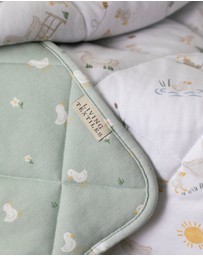 Living Textiles - Reversible Quilted Cot Comforter - Goosey Goosey