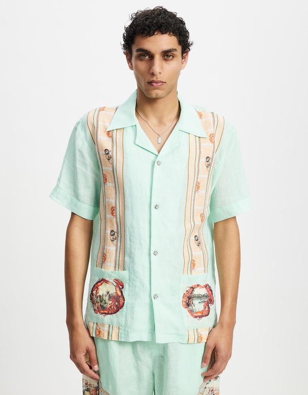 Camilla - Short Sleeve Cabana Shirt