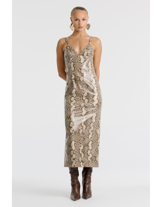 Bardot - Estine Faux Snakeskin Dress