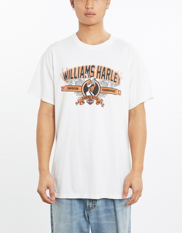 Vintage by The Real Deal - Pre Loved - Vintage Harley Davidson x Williams Harley Baseball Tee