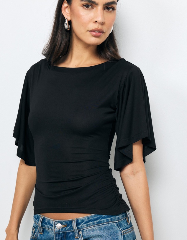 AERE - Elyse Cupro Tie Top