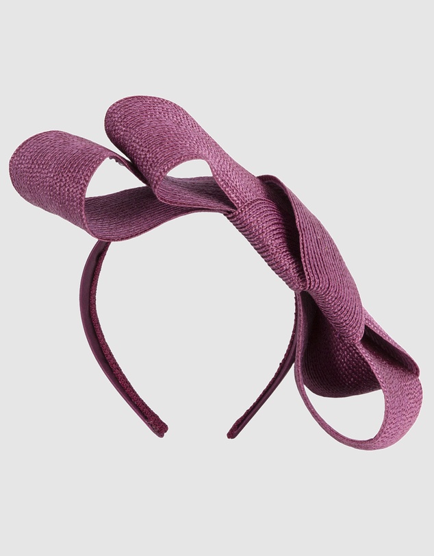 Max Alexander - Maroon Bow Racing Fascinator