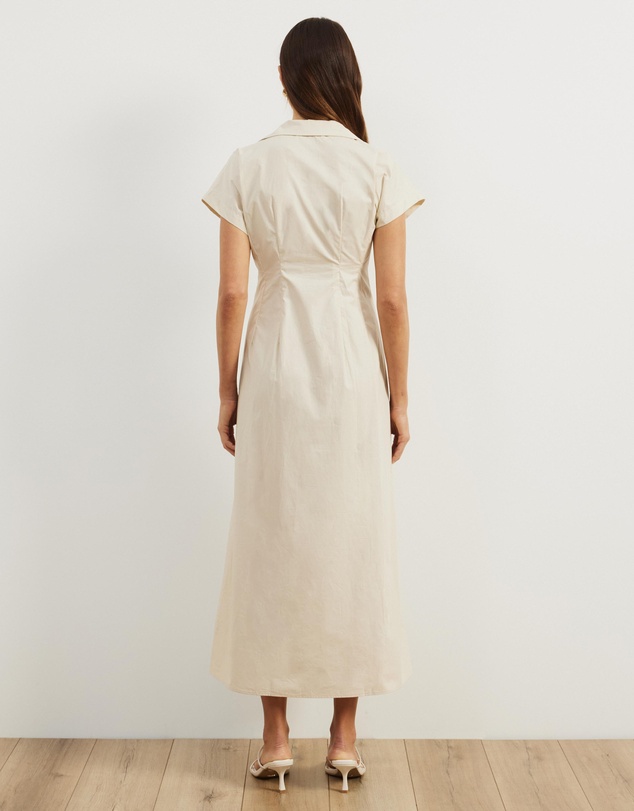 Atmos&Here - Marcy Pin Tuck Midi Dress