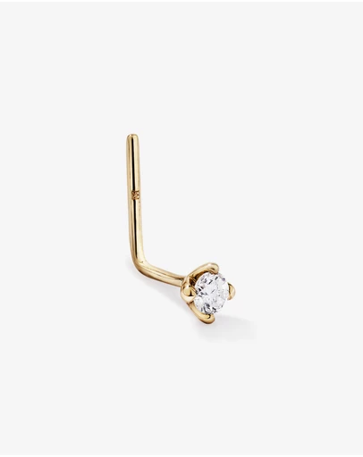 Michael Hill - Diamond Nose Stud with 0.030 Carat TW in 10kt Yellow Gold
