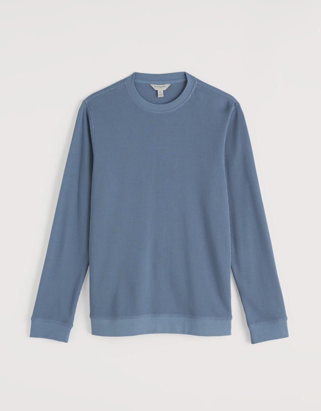 Seasalt - Seasalt Cornwall Blue Men's Jackline Waffle Jersey Top
