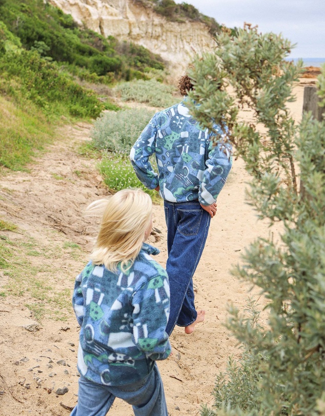 Skwosh - Shady Beaches Kids Polar Fleece Jacket