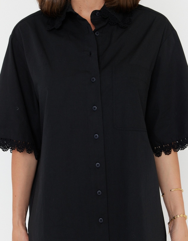 ALEXANDRA - Violet Dress Black
