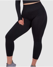 B Free Intimate Apparel - Seamless High Waist 3/4 Capri Leggings