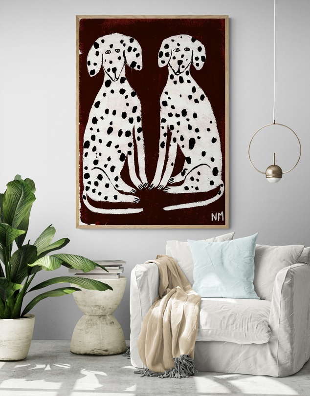 Inka Arthouse - Two Dalmatians by Nancy McKie