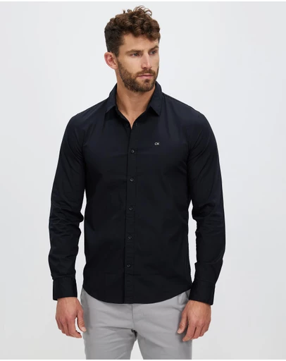 Calvin Klein - Stretch Poplin Slim Shirt