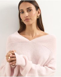 Atmos&Here - Kalli V-Neck Knit Jumper