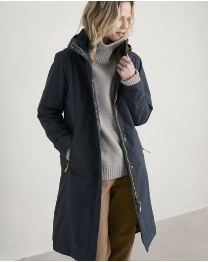 Seasalt - Seasalt Cornwall Navy Janelle Coat