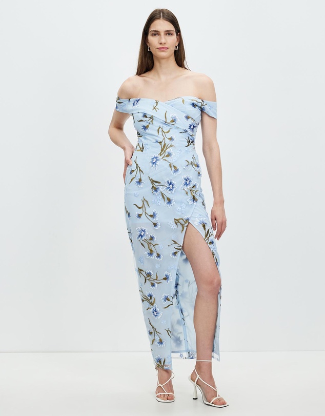 Romance by Honey and Beau - Gianna Off Shoulder Maxi Dress