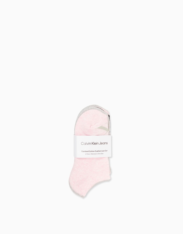 Calvin Klein - Womens Monogram Cushion Low Cut Socks