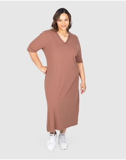 Love Your Wardrobe - Inez Rib Knit Dress