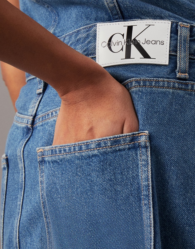 Calvin Klein Jeans - Strapless Denim Maxi Dress