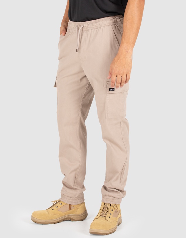 UNIT - UNIT Pivot Elastic Waist Cuffed Cargo Pants