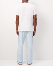 Wanderluxe Sleepwear - Daydreamer Long Pants and White T-Shirt