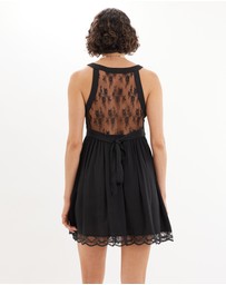 Amelius - Adrielle Lace Detail Mini Dress