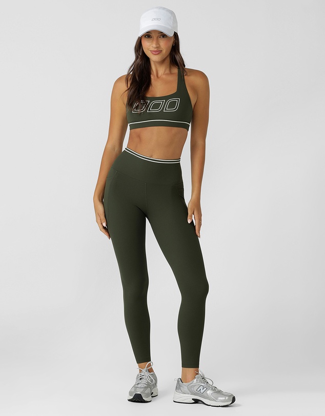 Lorna Jane - Iconic Luxe Active Rib Ankle Biter Leggings