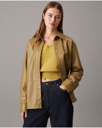 Calvin Klein Jeans - Faux Leather Shirt