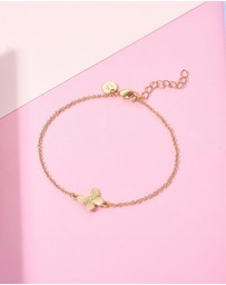 Mestige - Bella Butterfly Bracelet - 18K Gold Plated