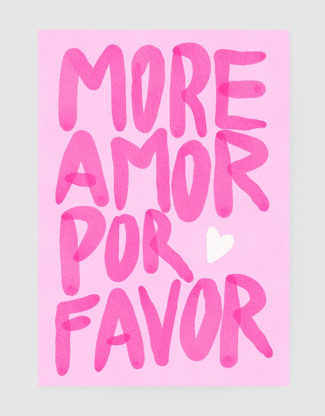 Inka Arthouse - More Amor Pink Art Print