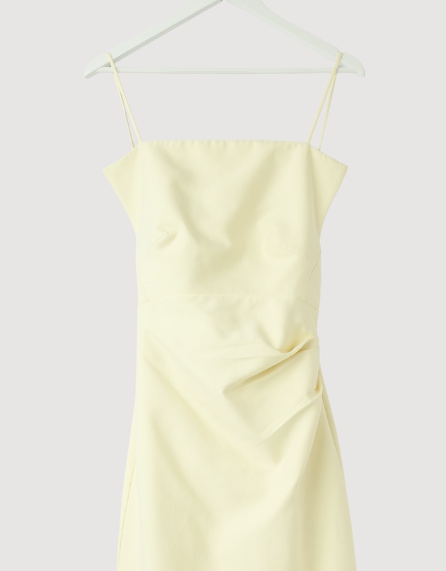 Revibe - Repaired Shona Joy Otis Draped High Neck Midi Dress - AU 6