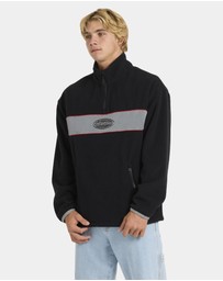 Quiksilver - Mens Mercury Panel 1/4 Zip Fleece Jumper