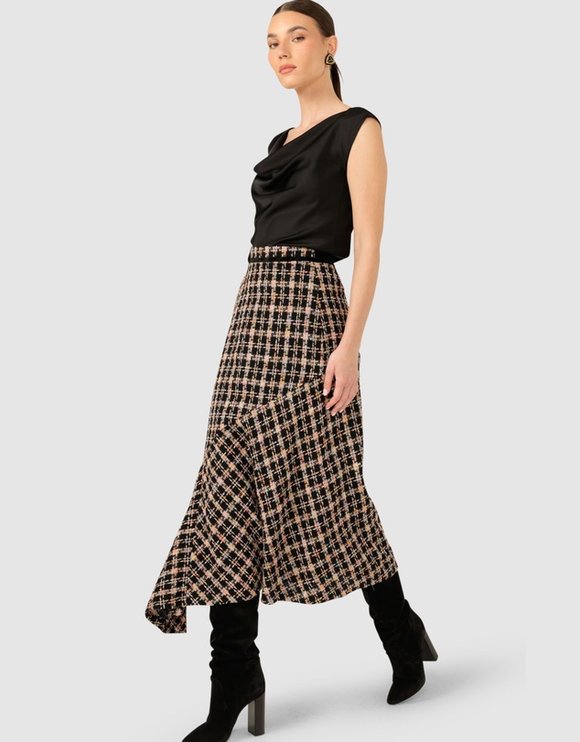 SACHA DRAKE - Onyx Midi Skirt
