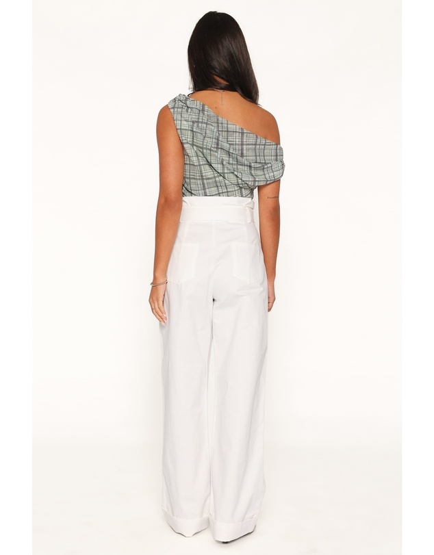 Petal & Pup - Evelyn Paperbag Trouser Pants - White
