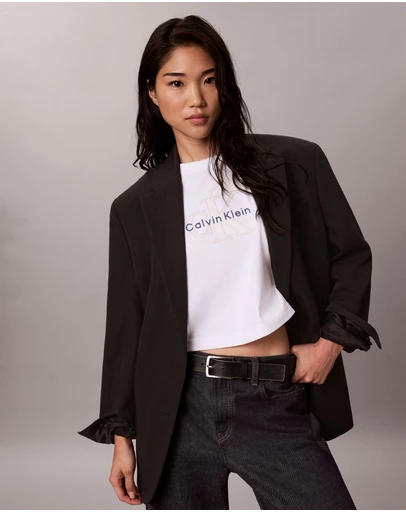 Calvin Klein Jeans - Denim Monologo Boxy T-Shirt