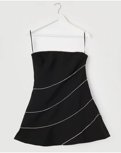 Revibe - Repaired BY JOHNNY. Lucille Flip Mini Dress - ICONIC EXCLUSIVE - AU 10